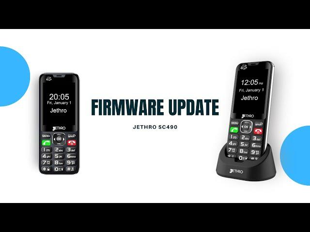 Firmware Update for the Jethro SC490