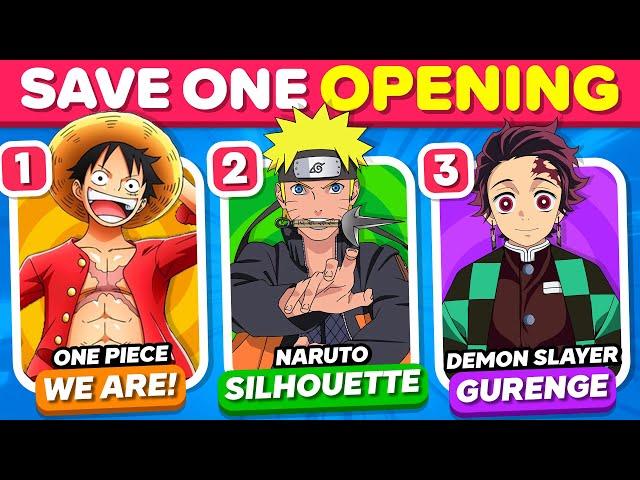 SAVE ONE ANIME OPENING: Most Popular Openings | Pick Your Favorite Song