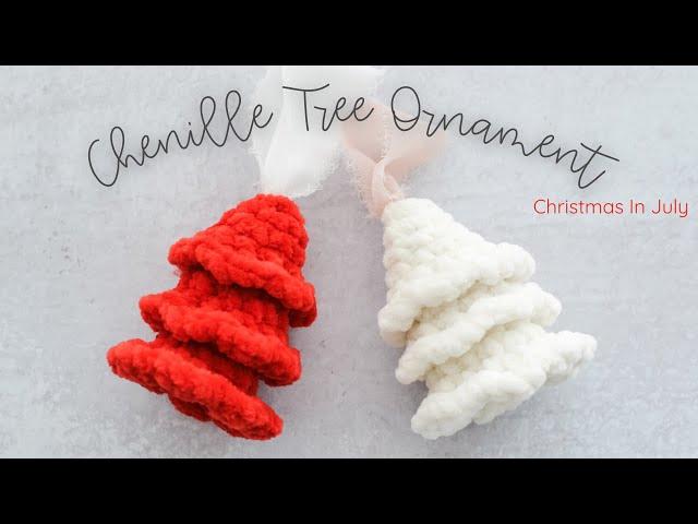 Crochet The Softest Chenille Tree Ornament