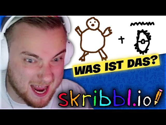 MALEN WIE GRUNDSCHÜLER!  SKRIBBL vs ELI, WILLY, MERT & KROKO  | SolutionPlayz