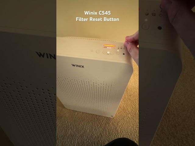 How To Reset Filter Button on Winix C545 Air Purifier