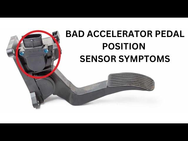 TOP 8 SYMPTOMS OF A BAD ACCELERATOR PEDAL POSITION SENSOR