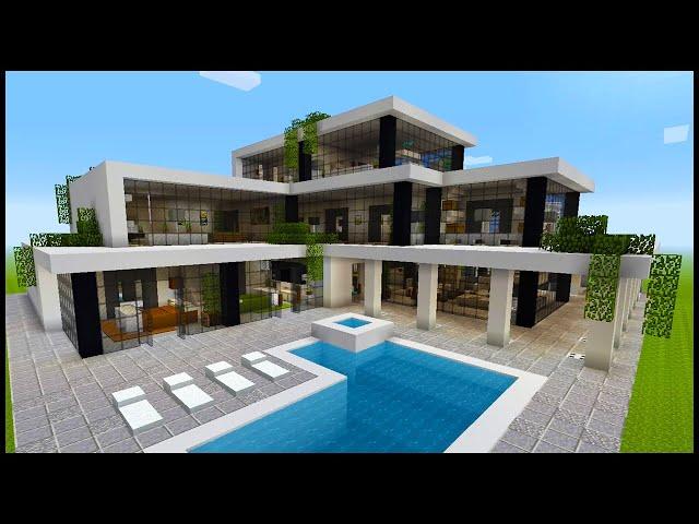 Minecraft: How to Build a Modern Mansion | PART 2