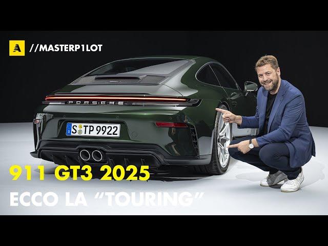 Nuova PORSCHE 911 GT3 Touring 2025 | 510 CV "invisibili" e QUATTRO posti. Da 215.000 euro