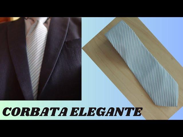 Como hacer una CORBATA elegante para caballero.