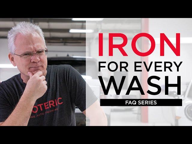 How often should I use Iron Remover on my car's paint?