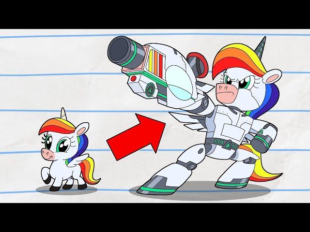 ROBOT RESCUE UNICORN! | (NEW) Boy & Dragon | Cartoons For Kids | WildBrain Fizz