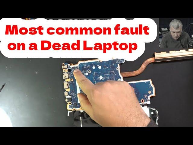 Most common fault on a dead Laptop and how the check and fix, Lenovo V15 G2 ITL no power