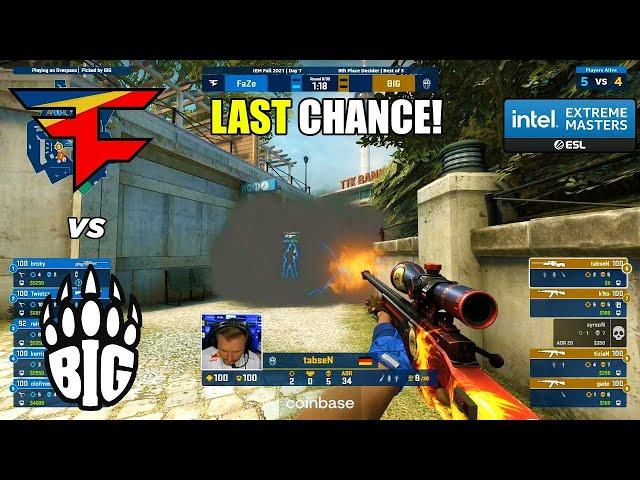 LAST CHANCE! FaZe vs BIG   IEM Fall 2021 CSGO HIGHLIGHTS