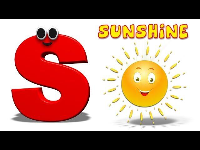 Phonics Letter- S song | Alphabet Rhymes For Toddlers | ABC Songs For Children by Kids Tv