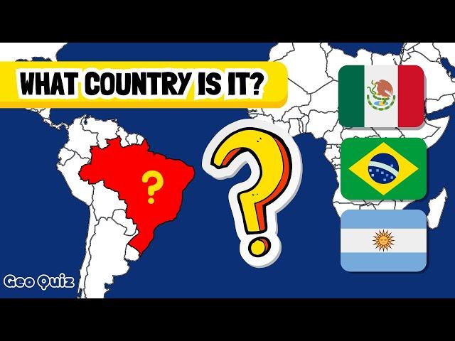 Guess The Country On The Map | Geography Quiz | Quiz Show