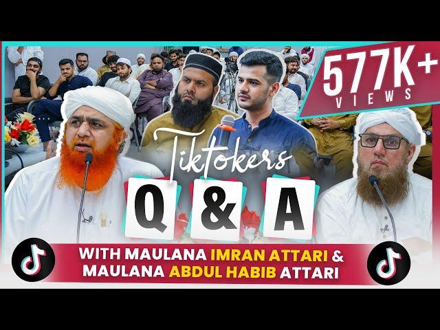 TikTokers at Faizan e Madina | Q&A Session | Maulana Imran Attari & Abdul Habib Attari | Meetup 2023