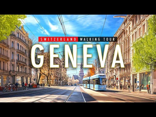 Geneva, Switzerland 4K HDR - Walking Tour 4K60fps