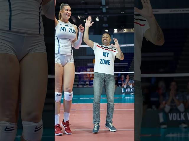 10ft+ Woman Volleyball Star's Dance Moves Will Blow Your Mind! Tall Girl #tallmodel | Tall Woman