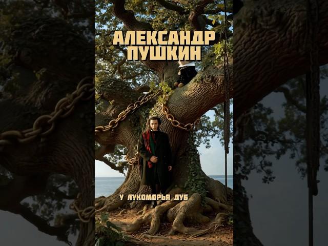 Александр Пушкин - Отрывок из Руслан и Людмила , у Луклморья Дуб зеленый #школа #пушкин #руслан #кот