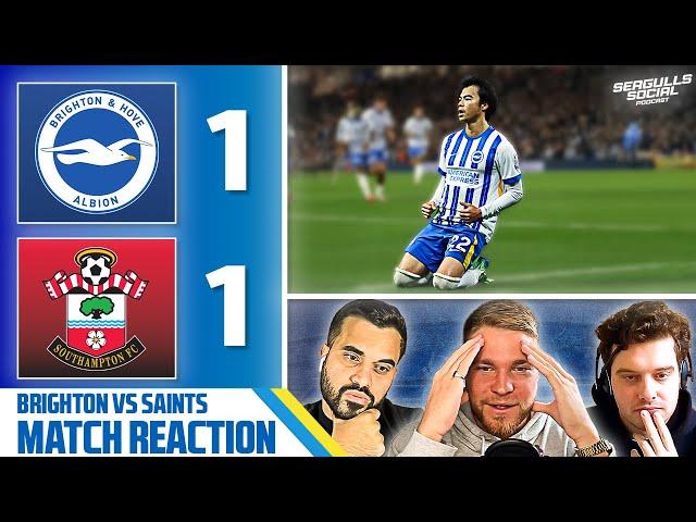 Mitoma Winner Denied As Flynn Downes Brighton | Brighton 1-1 Southampton FC | MATCH REACTION