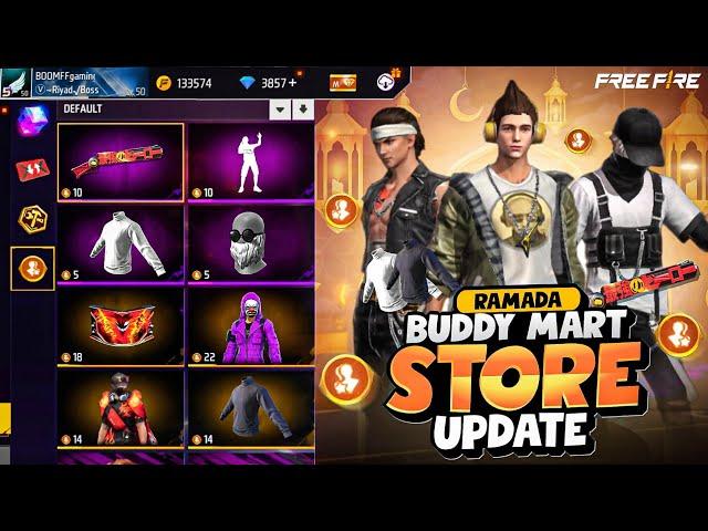 BUDDY MART STORE UPDATE FREE FIRE || FREE FIRE NEW EVENT || BUDDY MART STOR UPDATE