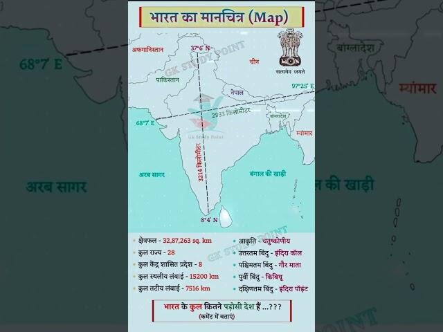 भारत का मानचित्र #मानचित्र #Indian map