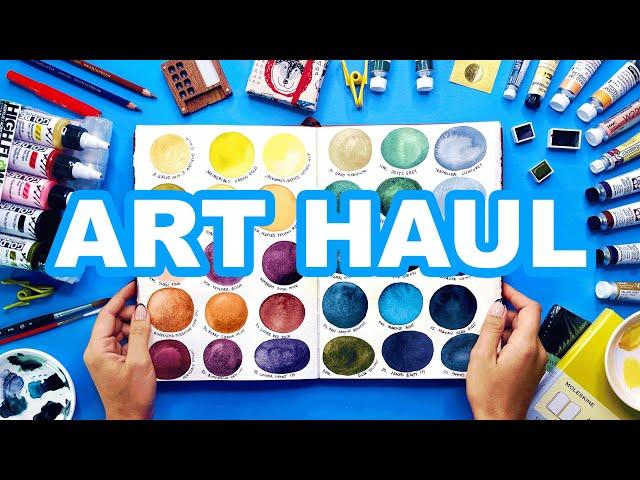 NEW Art Supplies Art Haul! Unboxing + Swatching