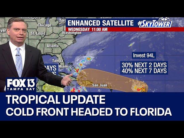 Cold front keeps tropical weather away from Florida