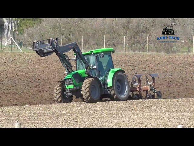 Mini Beast Ploughing | Deutz Fahr & Kverneland