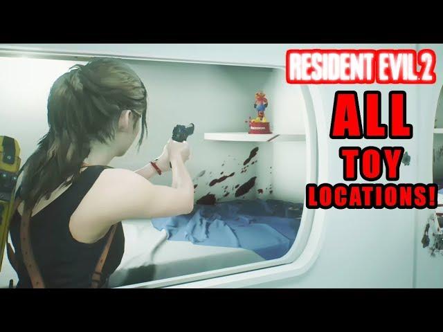 Resident Evil 2 Remake - Every Mr Raccoon Toy Location Guide (How To Get the Unbreakable Knife!)