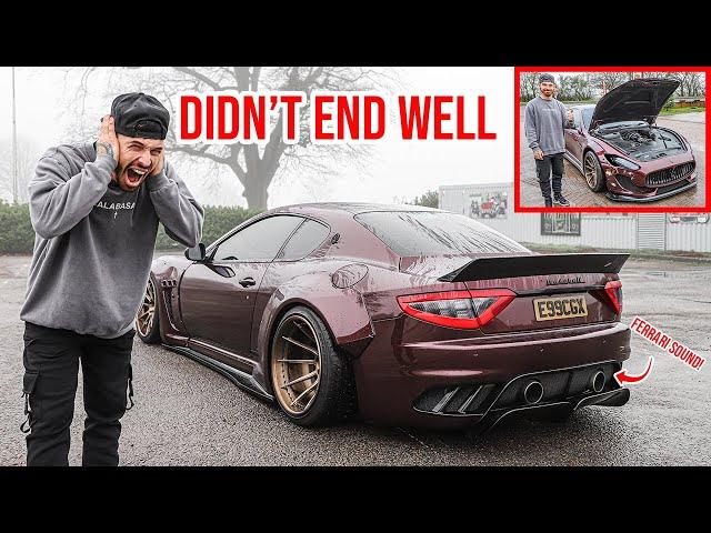 I STRAIGHT PIPED THEN CRASHED MY MASERATI GRANTURISMO