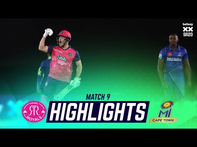 Paarl Royals v MI Cape Town | Match 9 Highlights | Betway SA20