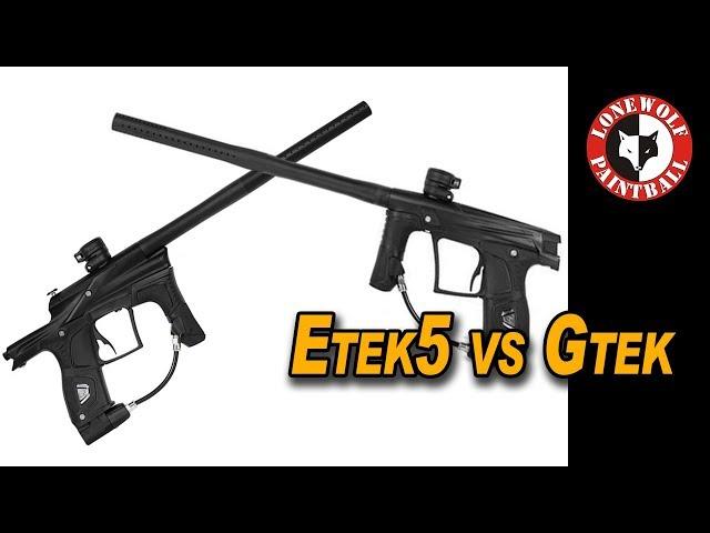 Planet Eclipse ETek5 vs GTek Marker Comparison | Lone Wolf Paintball Michigan