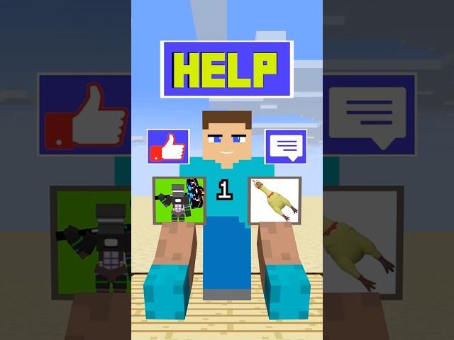 Help Steve Choose and Smash the Bedrock #minecraft #shorts