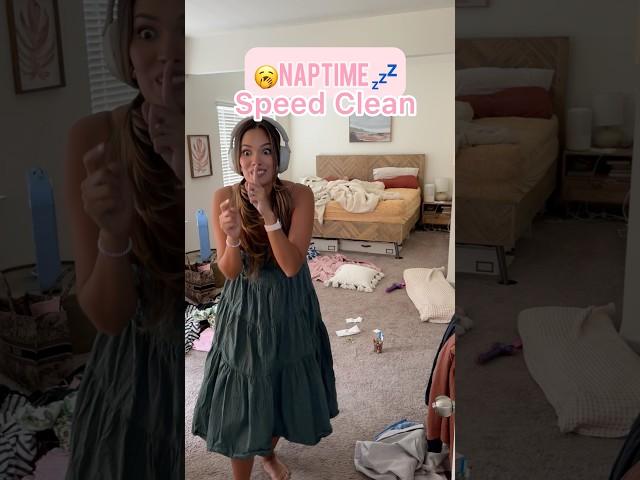 Naptime Speed Clean  #cleaning #sahm #mom #shorts #voiceover #cleanwithme #momlife