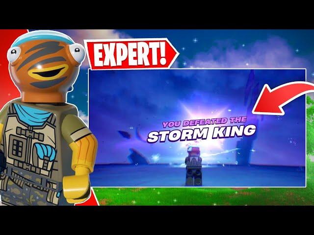 How To EASILY Defeat The Storm King in LEGO Fortnite Odyssey! (Survival or Expert)