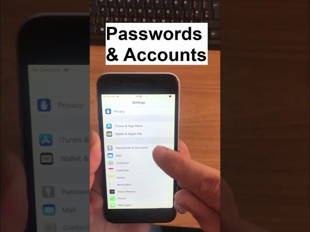 How To REMOVE Gmail Account From iPhone  #shorts