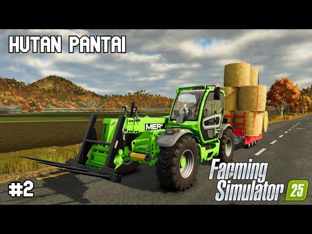 Grybai, ryžiai ir blogos investicijos | Farming Simulator 25 | Hutan Pantai | #2 | + WheelCam