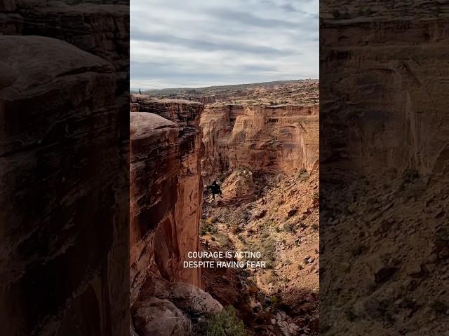 If you didn’t record the leap, did it even happen?#moab #cliffjumping #fear #courage