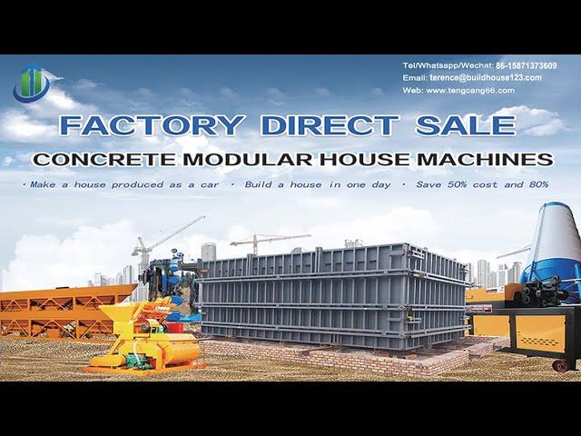 Fast installation prefabricated concrete modular house