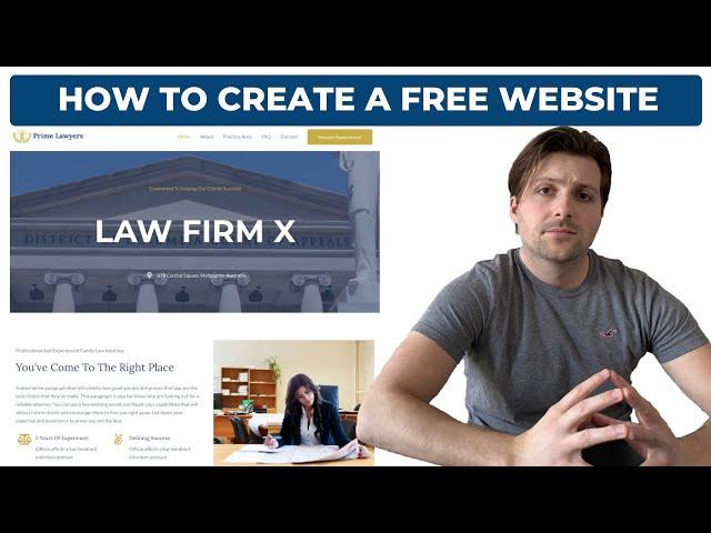 How To Create A Free WordPress Website For Lawyers | [For Beginners]