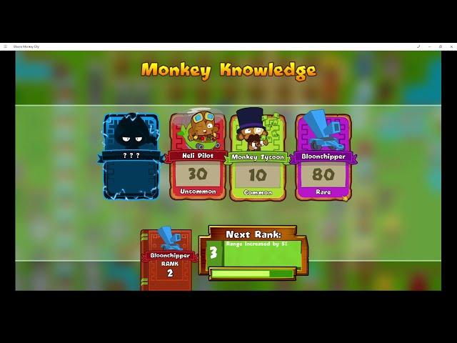 Getting the secret monkey knowledge card in bloons monkey city