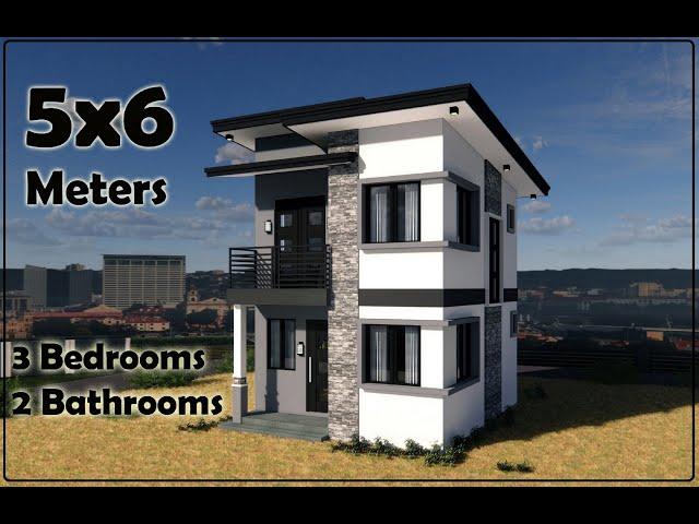 5x6 Meters  2 STOREY HOUSE DESIGN