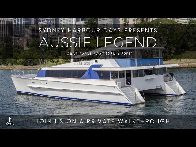 Aussie Legend | Full In-Depth Walkthrough - Sydney Harbour Days | Large Function Boat (25m / 82ft)