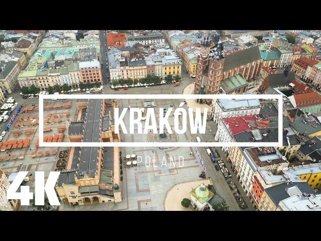 A day in Poland - Kraków - Virtual Walking Tour 4K with Captions