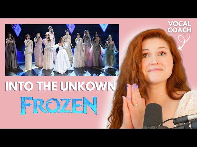 Into the Unknown I Frozen I Vocal coach reacts