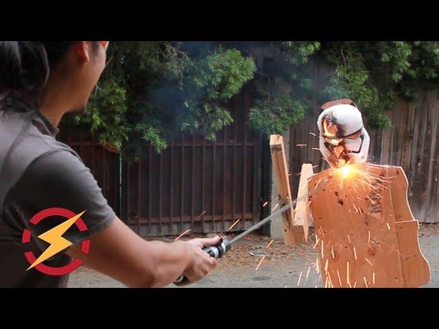 Thermic Lance Lightsaber Cuts Through Steel!