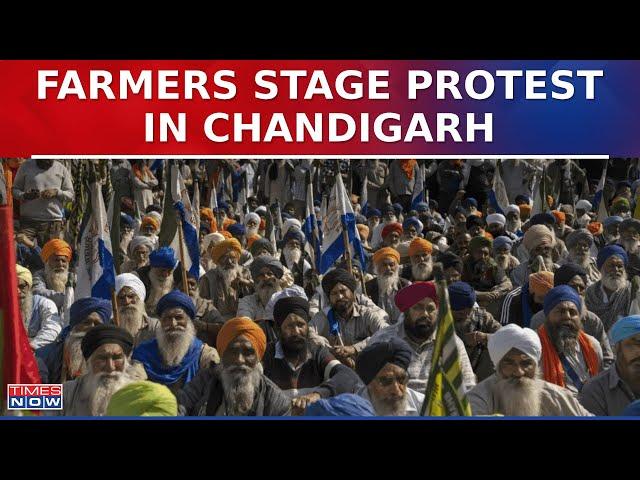 Farmers Protest Against Punjab Govt In Chandigarh, Demand Implementation Of Agriculture Policy