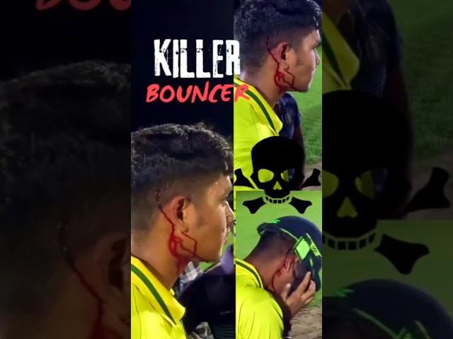 Killer Bouncer Injured Batsman || Dangerous Bouncer Ball #cricket #shots #shorts