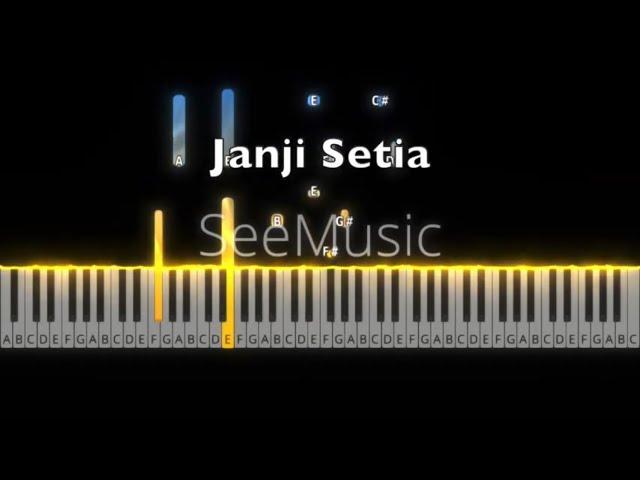 Janji Setia - Tiara Andini | Piano Tutorial by Andre Panggabean