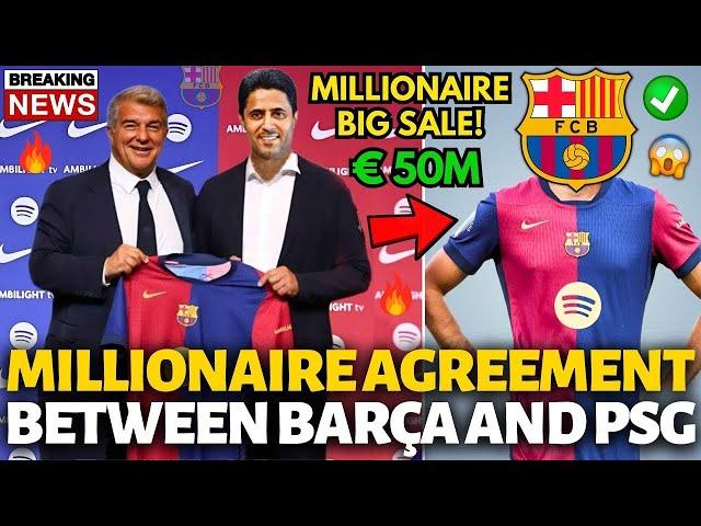 OFFICIAL BARCELONA AND PSG HAVE JUST PARALYZED THE TRANSFER MARKET! UNBELIEVABLE! BARCELONA NEWS!