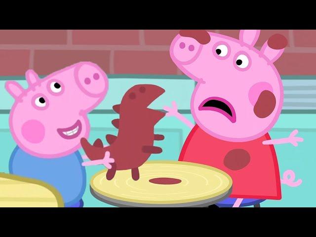 Peppa Pig Full Episodes | Pottery | Cartoons for Children