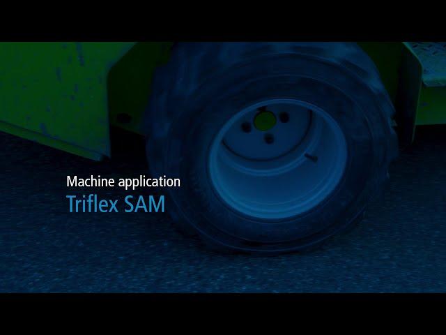 Triflex SAM – Machine application of two component liquid plastic