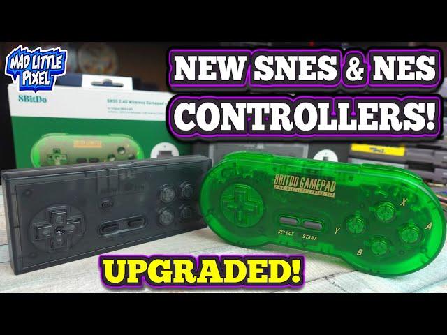 These NEW SNES & NES Wireless Controllers From 8Bitdo Have Been UPGRADED!